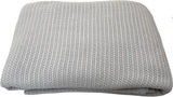 Family Bedding Pătură celulară roz pentru pat dublu, bumbac, cuvertură de pat mare, reversibilă, ușoară, termică, moale, pătură celulară tradițională, 230 X 230 cm Plapumi si pilote Naty Shop Gri Pat single (180X230Cm)