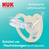 Suzete NUK Perfect Match Air pentru bebeluși | 6-18 luni | Suzete ortodontice care promovează circulația aerului și previn erupțiile cutanate cauzate de salivație | Acceptare 95% de către bebeluși** | Disney Winnie the Pooh | Pachet de 2