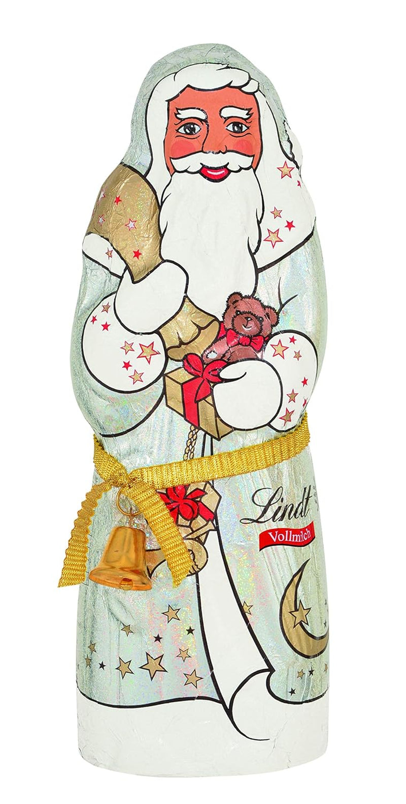 Lindt Santa Glamour, Ciocolată cu lapte, Design nou, 1 pachet (18 x 125g)