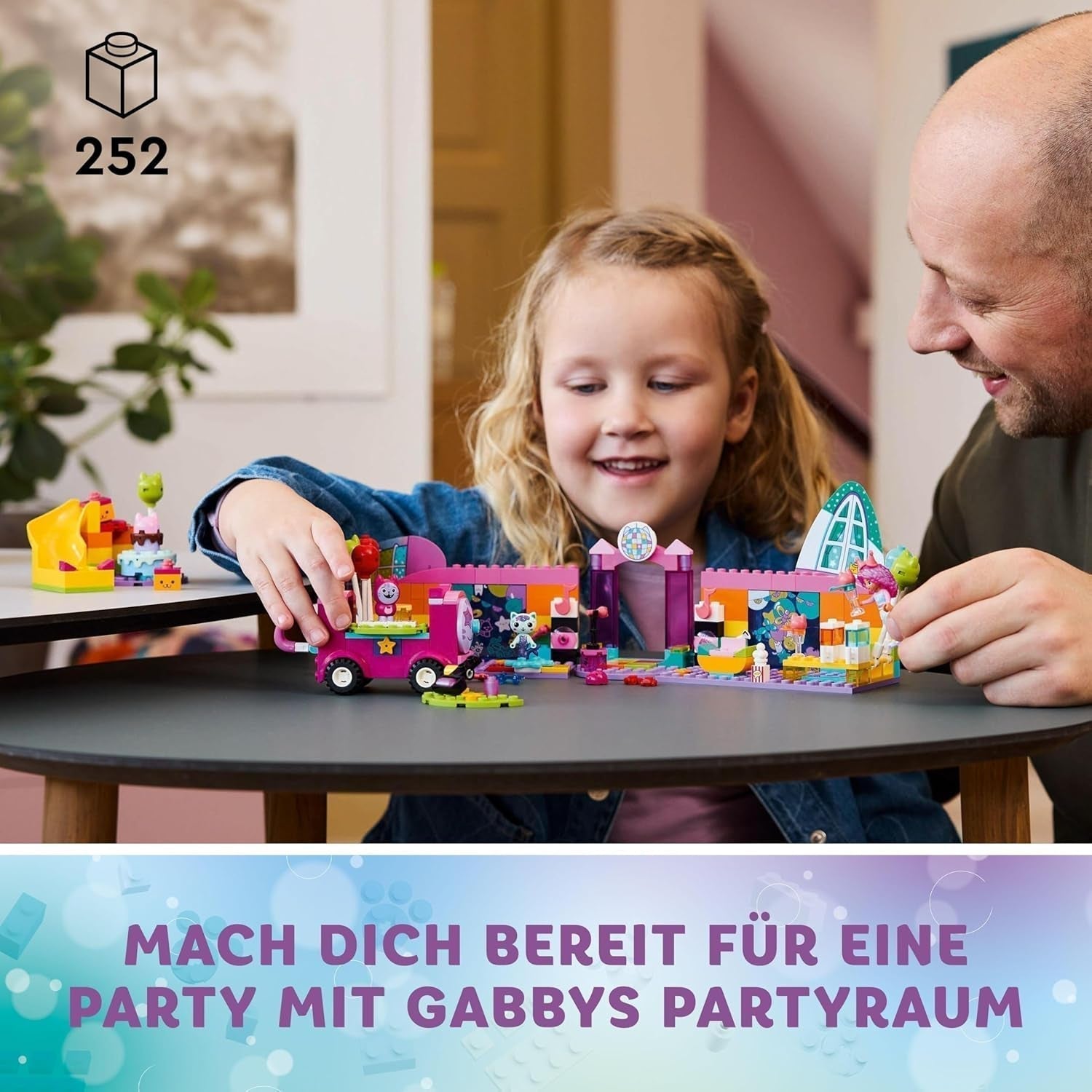 LEGO 4+ Gabby's Dollhouse Gabby's Party Room, Disco Playset cu tobogan și figurine de animale pentru jocuri de rol creative, cadou pentru fete și băieți de la 4 ani 10797 Seturi de constructie Besuche den LEGO-Store