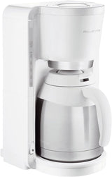 Cafetieră cu filtru Rowenta CT3811 Adagio Milano | Cu carafă termică din oțel inoxidabil | 10-15 cești | Oprire automată | Alb/Oțel inoxidabil