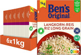 Orez cu bob lung BEN'S ORIGINAL™, fiert în pungă, 10 minute, 6 x 1 kg