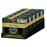Jacobs Kaffeekapseln Espresso Ristretto, Megapack XXL, Intensität 12/12, 5 x 40 Getränke, Nespresso* kompatible Kaffee Kapseln, 200 Kapseln