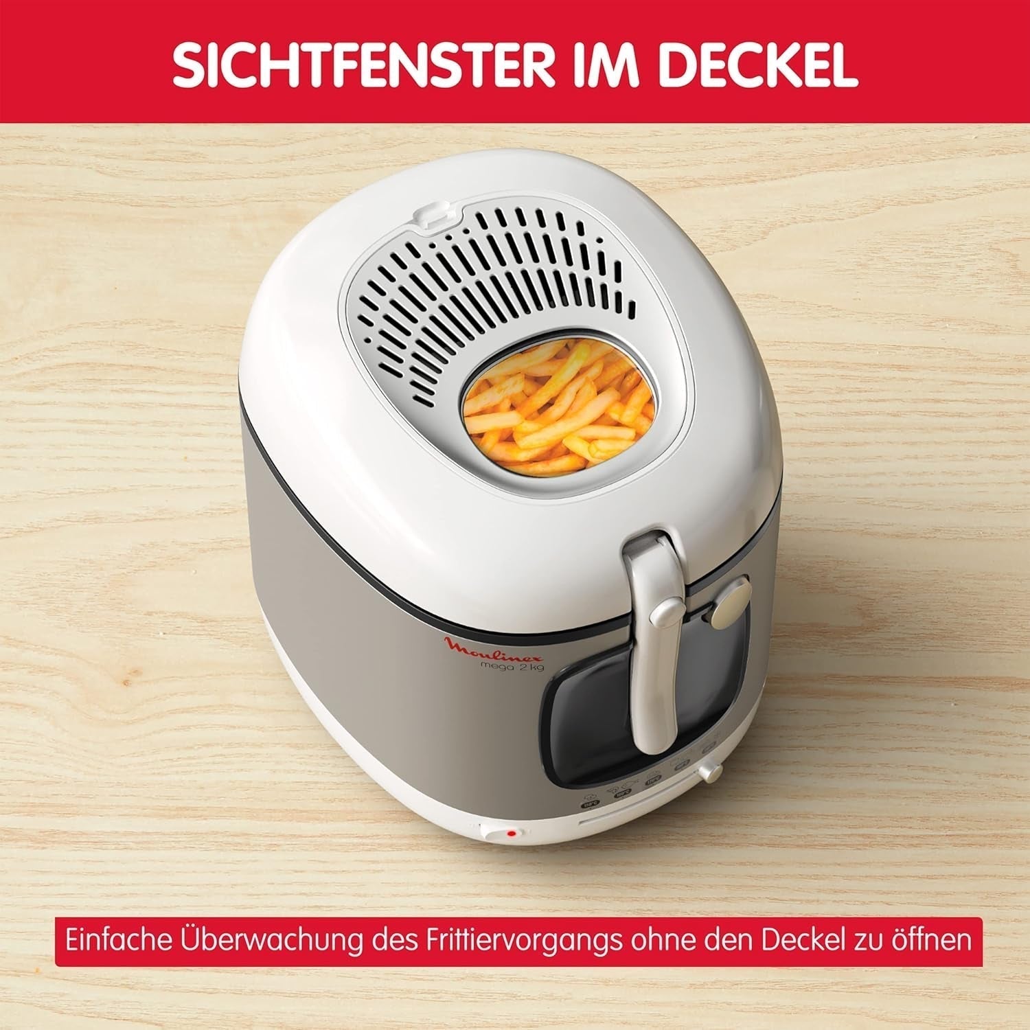 Friteuză AM4800 Mega 2Kg, friteuză cu ulei, filtru miros, 1800 W Electrocasnice Naty Shop
