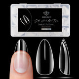 Modelones Tips Unghii 510 Piese - Set Tips Unghii Acoperire Completă, Set Tips Gel, Tips Unghii Rășină PMMA Pre-Lustruire, Unghii Artificiale pentru Lipire pe Nail Art DIY, Squoval Scurt