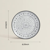 Set de tacâmuri pentru camping din melamină, format din 24 de piese, pentru 8 persoane - set de farfurii și set de tacâmuri din melamină, perfect pentru rulote, petreceri în grădină și petreceri pe terasă