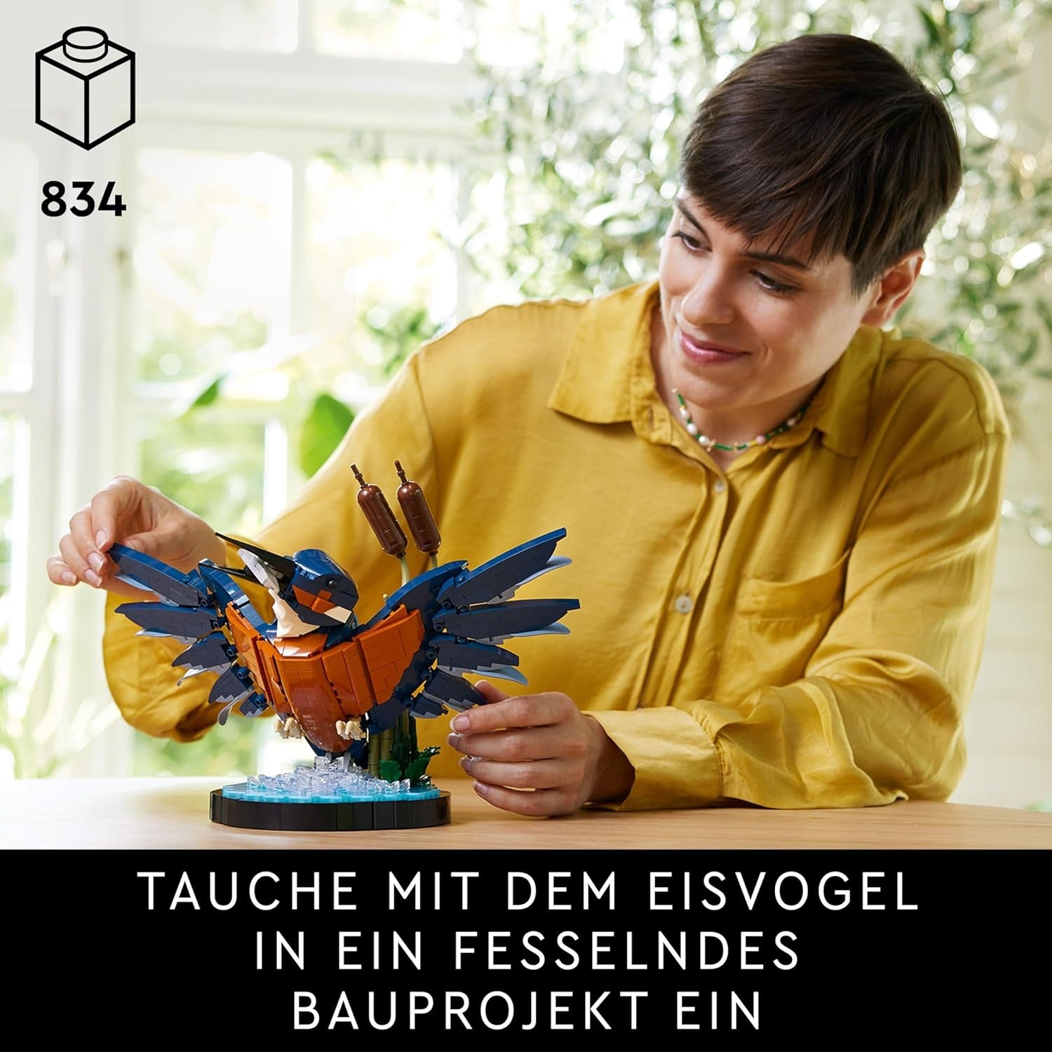 LEGO Icons Kingfisher Model Building Set pentru adulți, figură de pasăre pentru camera de zi sau birou, decorațiuni pentru casă și birou, cadou pentru iubitorii de păsări și ornitologi, femei și bărbați 10331 Seturi de constructie Besuche den LEGO-Store
