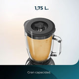 Cecotec Standmixer Power Black Titanium 2200MAX Smooth, 2200 W Maximale Leistung, 6 Klingen Aus Edelstahl, Ice-Crush-Funktion, Turbo- Und Smoothie-Funktion, Autoclean-Funktion Bucatarie Naty Shop