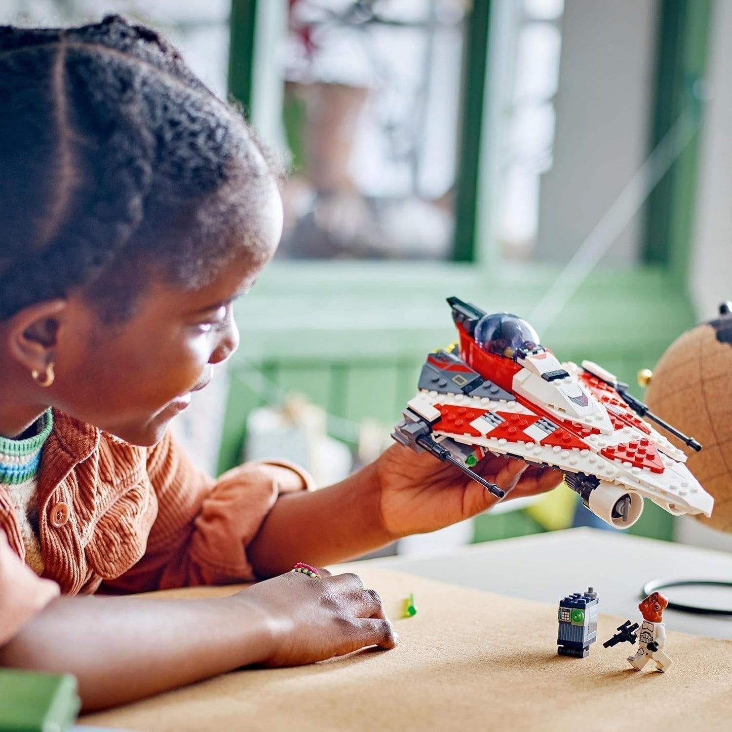 LEGO Star Wars Jedi Bob's Starfighter, jucărie de construit, cărămizi de jucărie pentru navă stelară, personaj popular, cadou de ziua de naștere pentru băieți, fete și toți fanii cu vârsta peste 8 ani 75388 Seturi de constructie Besuche den LEGO-Store