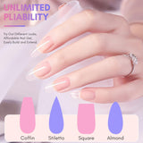 Makartt Poly Nail Extension Gel - 50 ML Extension Builder Acrylic Poly Nägel Aufbaugel Extender Gel Für Gelnägel Für Nagelverlängerung, Nagelstärkung, Nail Art Dekoration(Transparent)