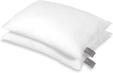 FAM Home Pernă 80X80 Set de 2 Microfibre moi - Pernă 80X80 Suferă de alergii Cu suport optim pentru gât și cap - Pernă interioară Respirabilă Reglarea umidității Antibacteriană Perne ortopedice cervicale Naty Shop Set de 2 50X80 Cm