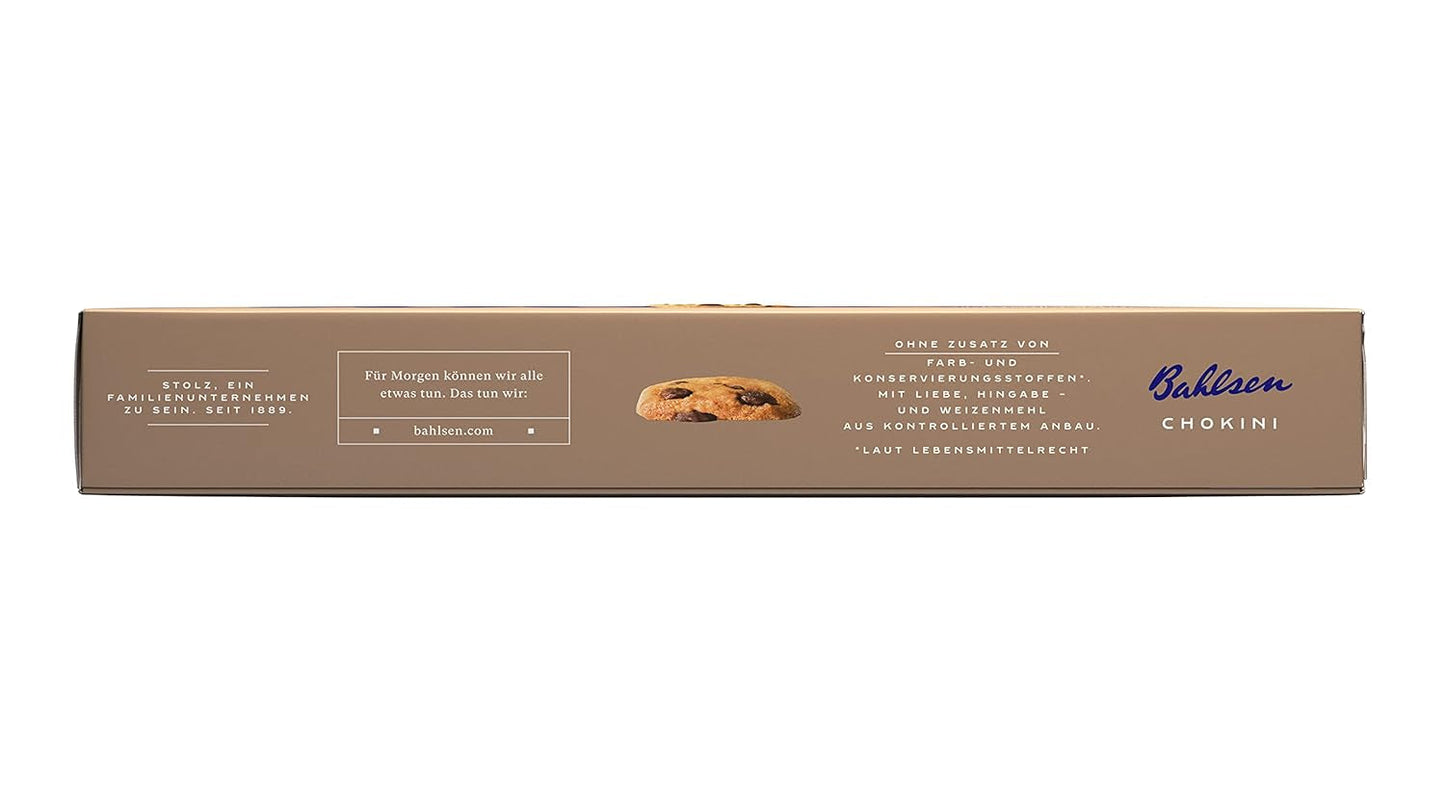 Bahlsen Chokini - Pachet de 2 - Aluat fraged cu bucăți de ciocolată și aromă de portocale (1 x 150 g)