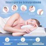 SAHEYER pernă pentru gât, pernă din spumă de memorie pernă laterală pentru dormit Pernă ergonomică ortopedică pentru susținerea gâtului Îmbunătățirea calității somnului Pernă pentru gât, 60 X 35,5 X 10/13CM Pernă de dormit cu față de pernă Perne ortopedice cervicale Naty Shop