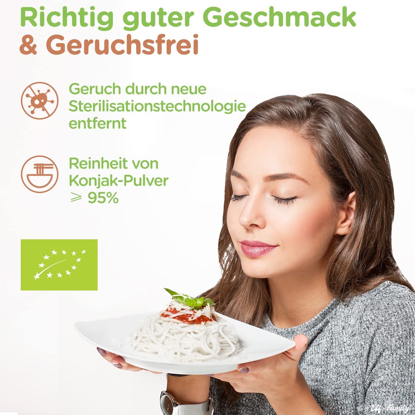 Elf-Family 270g x6er Box(12 pack) Bio Konjak Nudeln Ultra Low Carb Shirataki Nudeln Vegan Glutenfrei-Instant Nudeln ohne kohlenhydrate/Keto/Kalorienarme/Fettfrei/Zuckerfrei -Spaghetti MHD: 12/11/2026