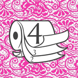 Hârtie igienică Renova 4 straturi albă decorată parfumată - 12 role rolă Blanco Decorado Perfumado