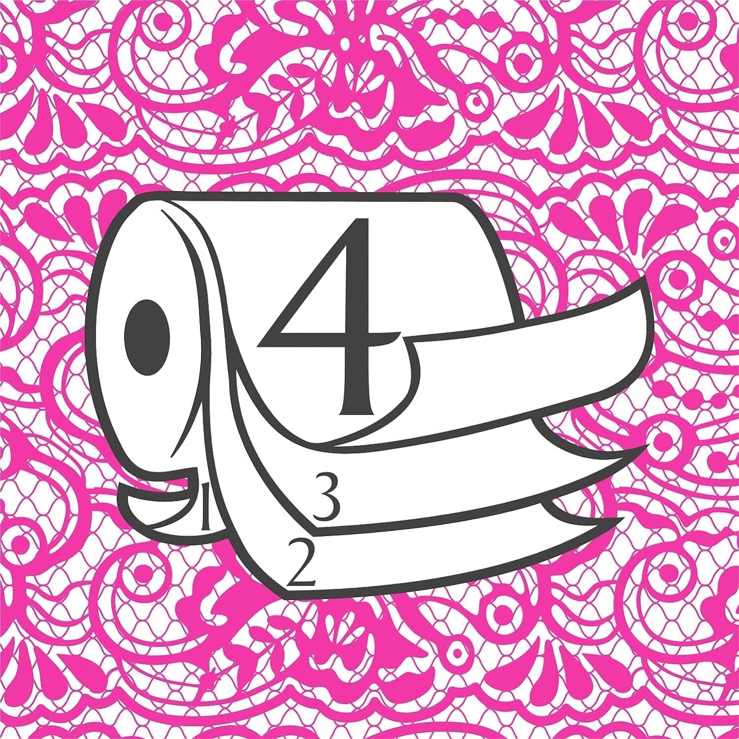 Hârtie igienică Renova 4 straturi albă decorată parfumată - 12 role rolă Blanco Decorado Perfumado