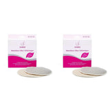 ELANEE Tampoane de alăptat, argintii, antibacteriene și lavabile - Moi și răcoritoare Accesorii Hrana si Alaptare Bebe Naty Shop 2 bucăți (pachet de 2)