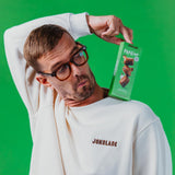 JOKOLADE PRALINE Cutie 80g | Umplutură generoasă cu cremă de nuga de alune și chipsuri | Ciocolată din comerț echitabil de la Joko Winterscheidt