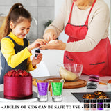 Sclipici comestibil cu sclipici - Pudră cu sclipici comestibilă în 4 culori, praf cu sclipici pentru băuturi, mâncare, prăjituri - Pudră colorantă alimentară metalică comestibilă pentru copt, cocktailuri - 5G / sticlă