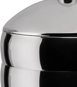 Alessi Kalistò 2 CB02 - Borcan de bucătărie din oțel inoxidabil 18/10 cu buton din aluminiu, 114 cl, argintiu Cutii depozitare alimente Naty Shop
