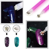 Nail Art Werkzeug Magnetstift, 10 Stück Nagel Magnet Stick Tool Set, Nagel Magnet Stift Und Starker Magnet Stock Punktierungsstifte Für DIY 3D Magnetisches Katzenauge UV Gel Polnisch Nagel Kunst