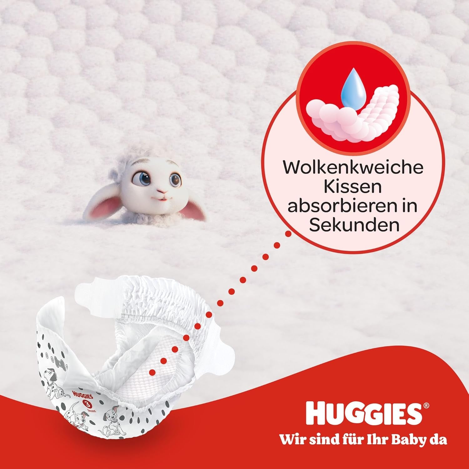Scutece Huggies pentru bebeluși Little Movers, design Disney, mărimea 3, 168 bucăți (3 x 56), cutie lunară