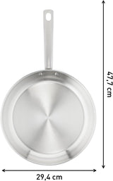 TEFAL VIRTUOSO tigaie 28 cm, Tigaie din oțel inoxidabil, inducție Oale si Tigai Naty Shop