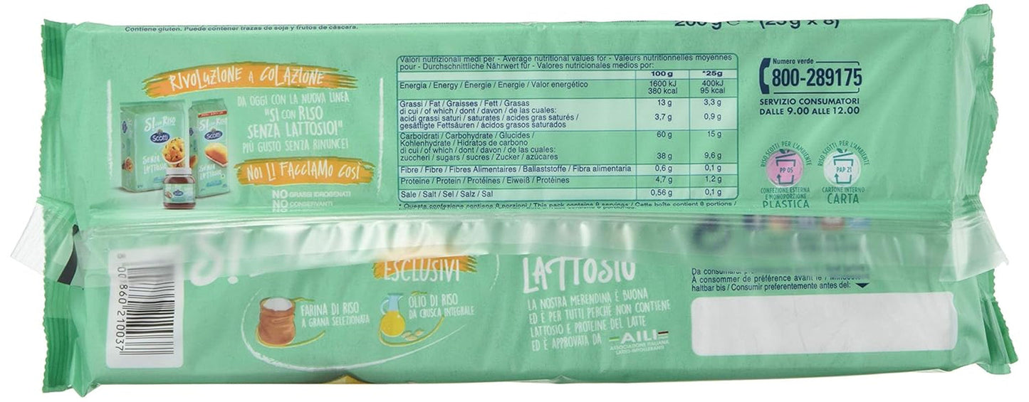 Da cu orez - Gustări cu făină de orez - Gustări fără lactoză, fără ulei de palmier - 8 porții