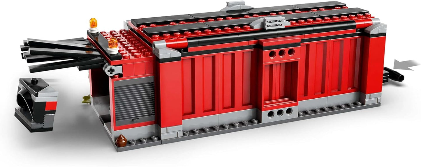 Depozit de fier vechi LEGO City cu mașini - jucărie cu presă de fier vechi și macara, 2 mașini de jucărie, 4 minifigurine muncitoare și clădire de birouri - cadouri aniversare pentru băieți și fete de la 8 ani 60472 Seturi de constructie Besuche den LEGO-Store