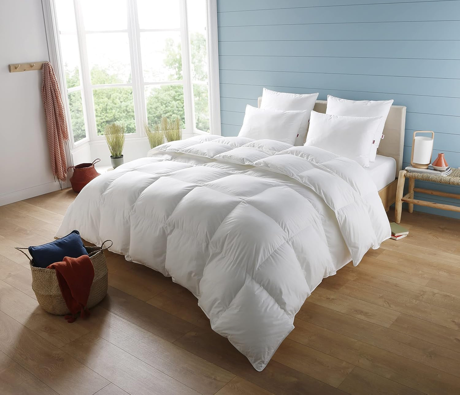 Cuvertură, Percale, Bumbac premium, Temperat, 140 X 200 Cm, Pentru pat de o persoană, Cuvertură în formă de nor, Rezistent la mușcături și gonflabil, Lavabil la mașină la 40 °C Plapumi si pilote Naty Shop 140/200