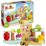 LEGO DUPLO Prima mea piață organică, set magazin de jucării pentru băieți și fete, jucărie educativă pentru copii mici de la 1,5 ani, accesorii pentru fructe și legume 10983 Seturi de constructie Besuche den LEGO-Store Singur