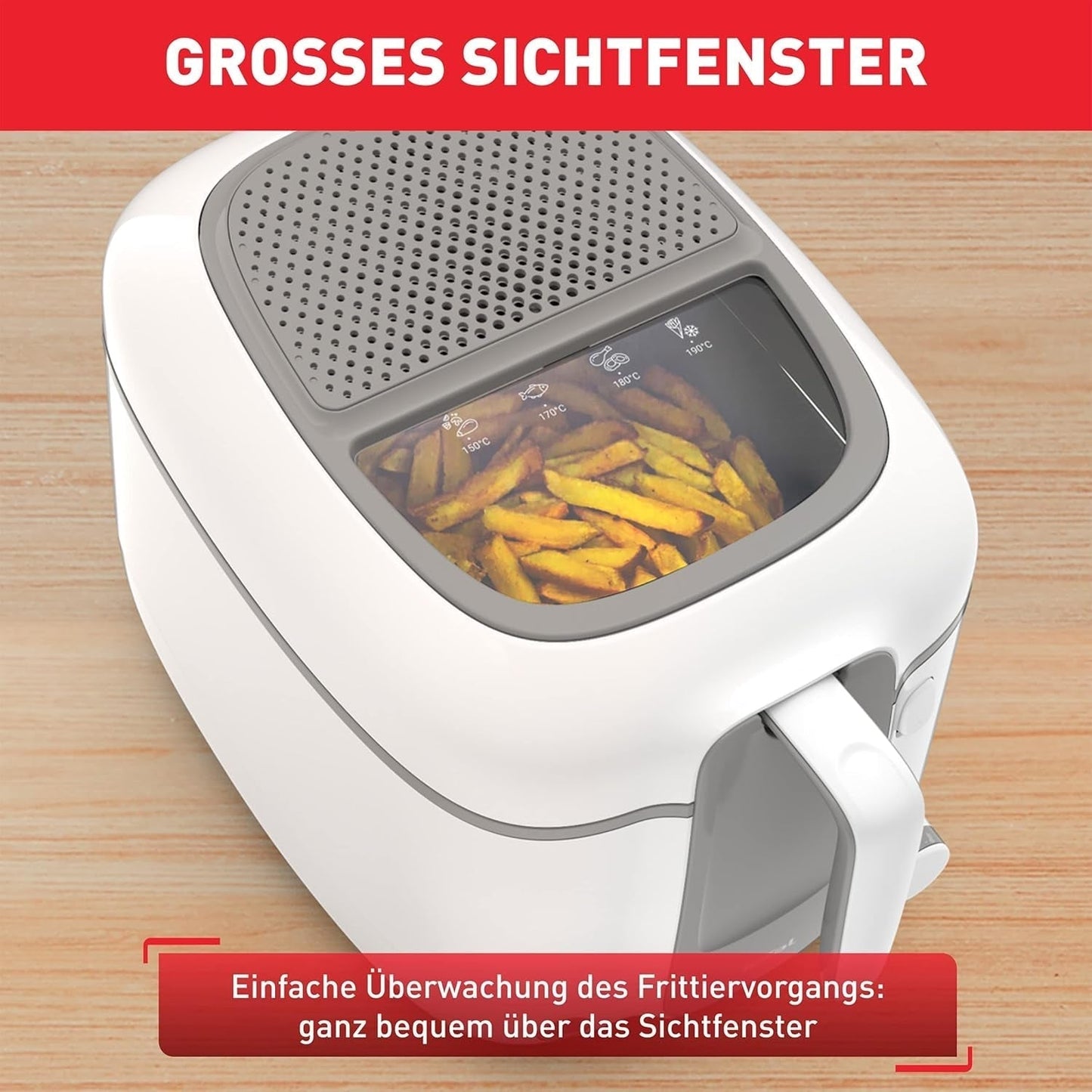 Friteuză Tefal Super Uno Access, capacitate 2,2 L, piese rezistente la mașina de spălat vase, filtru de mirosuri Electrocasnice Naty Shop