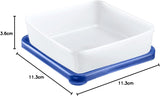 Westmark 4 recipiente pentru depozitarea alimentelor/congelare, inclusiv capac, capacitate: 0,25 l fiecare, stivuibile, plastic, Trio, culoare: transparent/albastru, 25042270 Cutii depozitare alimente Naty Shop