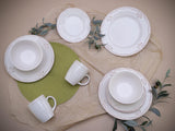 CreaTable, 23601, seria Romantic Vintage, set de veselă cu 16 piese pentru 4 persoane, serviciu combinat din gresie, potrivit pentru mașina de spălat vase și cuptorul cu microunde, producție de calitate