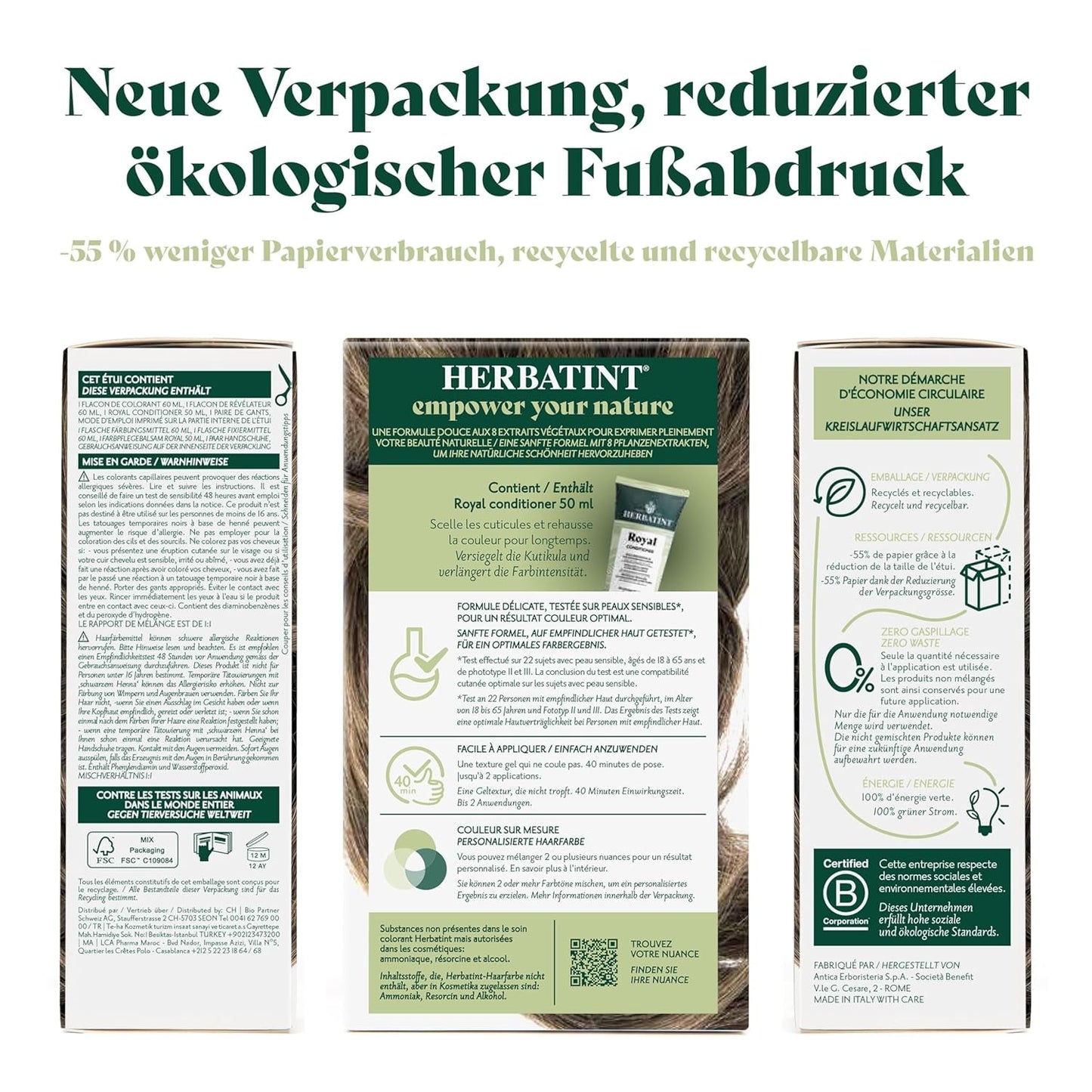 Gel pentru vopsirea permanentă a părului 6N blond închis - 170 ml I Fără amoniac, acoperire 100% a părului gri I Testat pe piele sensibilă, cu 8 extracte de plante Vopsea pentru par Naty Shop