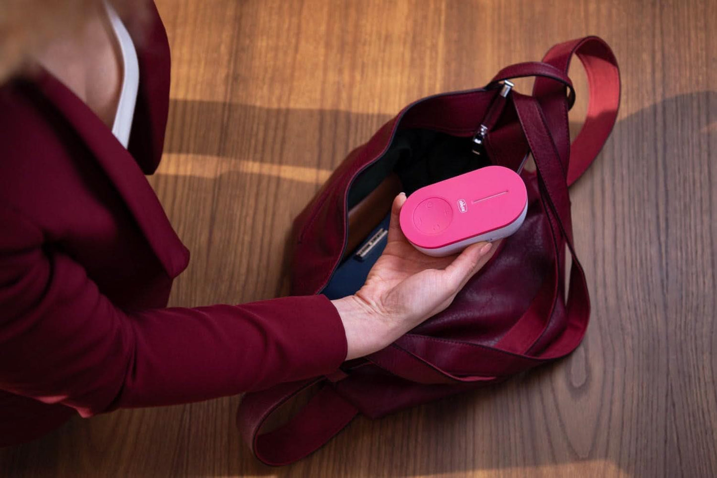 Chicco, pompă de sân electrică portabilă, 5 niveluri de intensitate, 150 ml Accesorii Hrana si Alaptare Bebe Naty Shop