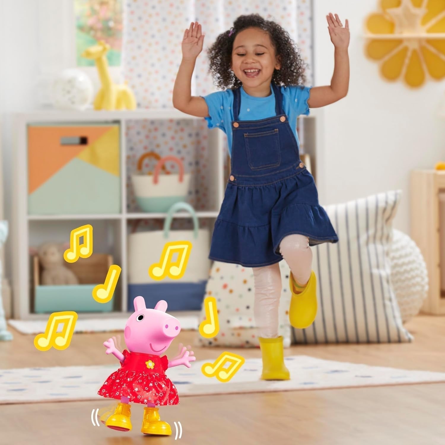 Păpușa Peppa Pig Peppa'S Mud Puddle Party - versiune germană, roz sau roz Papusi Naty Shop