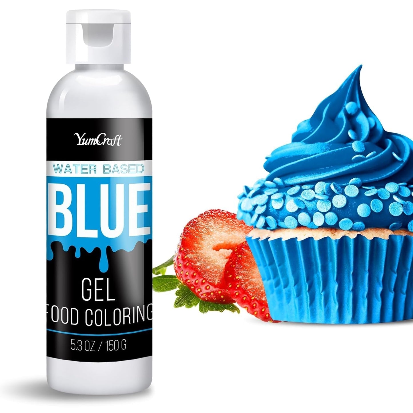 Colorant alimentar în gel - Colorant alimentar în gel foarte concentrat pentru prăjituri, copt, ouă de Paște, băuturi - Colorant alimentar fără zahăr pentru fondant, glazură, slime, decorarea torturilor (Red Velvet, 150G)