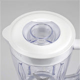 Girmi FR46 Elektrischer Mixer, 1,5 Liter, 2 Geschwindigkeiten Mit Pulse-Funktion, 4 Edelstahlklingen, Messbecherdeckel, Messbecher Mit Skala, Sicherheitseinrichtung, Weiß/Rot Bucatarie Naty Shop