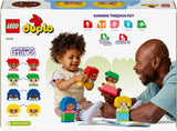 LEGO DUPLO Big Feelings, joc de stivuire pentru construcții cu 23 de cărămizi colorate și 4 figurine, jucărie pentru abilități motorii pentru a promova dezvoltarea socială și emoțională a copiilor mici de la 18 luni 10415 Seturi de constructie Besuche den LEGO-Store