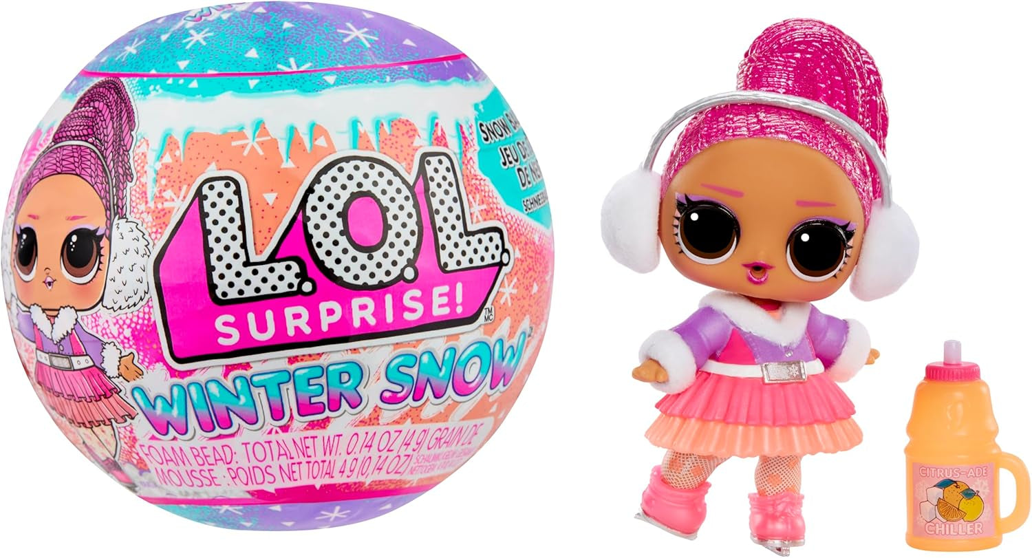 L.O.L. Surpriză! Winter Snow Tot - 1 păpușă de colecționat cu surpriza magică a zăpezii, învelită orb, 8 păpuși de colecționat, modă și accesorii Frosty Cool, cadou pentru copii 4+ Papusi Naty Shop Titlu implicit