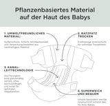 Scutece Kit & Kin Premium, mărimea 4 (9-14 kg), 128 bucăți, pe bază de plante și hipoalergenice, protecție fiabilă împotriva scurgerilor, vegane și fără cruzime