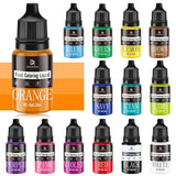 Colorant alimentar lichid, 10 ml Naty Shop 10 ml (set 14 bucati)