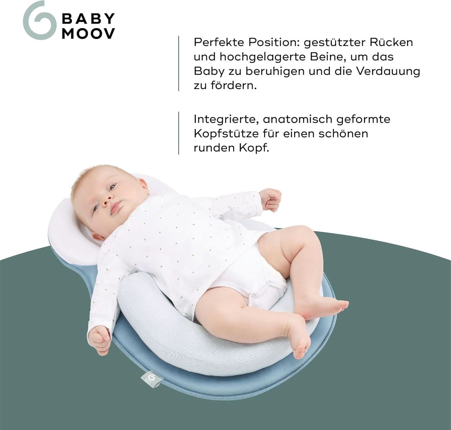 Babymoov Cosydream Mosaic perna de pozitionare pentru bebelusi pentru ameliorarea colicilor si prevenirea plagiocefaliei, 0-3 luni Accesorii Hrana si Alaptare Bebe Naty Shop