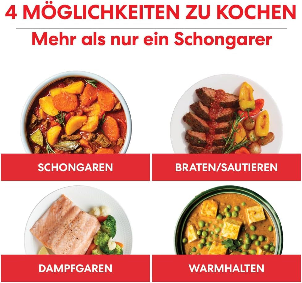 Instant Pot Superior Slow Cooker, 7.1L Multicooker, 4 funcții de gătit, 800 W Slow Cooker Naty Shop