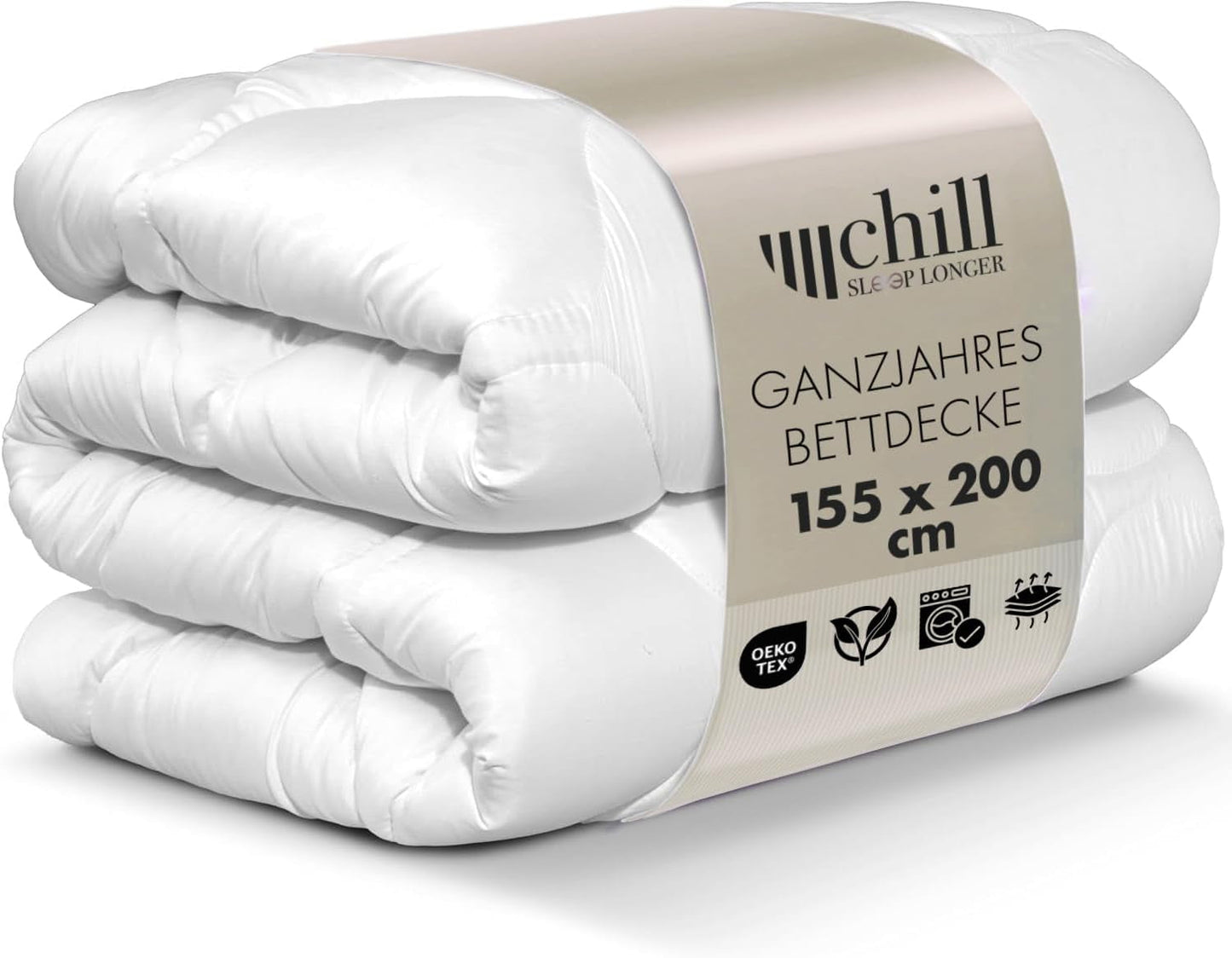 Plapumă pentru toate anotimpurile 135X200 - Plapumă 135X200 Ușoară - Respirabilă și lavabilă și 100% vegană - Plapumă cu plasă climatică și bandă de confort pentru dormit - Umplutură 800G Plapumi si pilote Naty Shop 155 X 220 Cm
