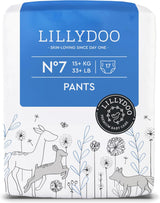 Pantaloni LILLYDOO prietenoși cu pielea, mărimea 5 (12-17 kg), cutie lunară (105 bucăți)