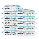 Kindii Feuchttücher Für Babys Und Kinder Pure Water 99% - 99%Ige Zusammensetzung Auf Wasserbasis - Allantoin - Unparfümiert - Dermatologisch Getestet - Für Empfindliche Haut - 720 Stück - 12X60 Stück Naty Shop
