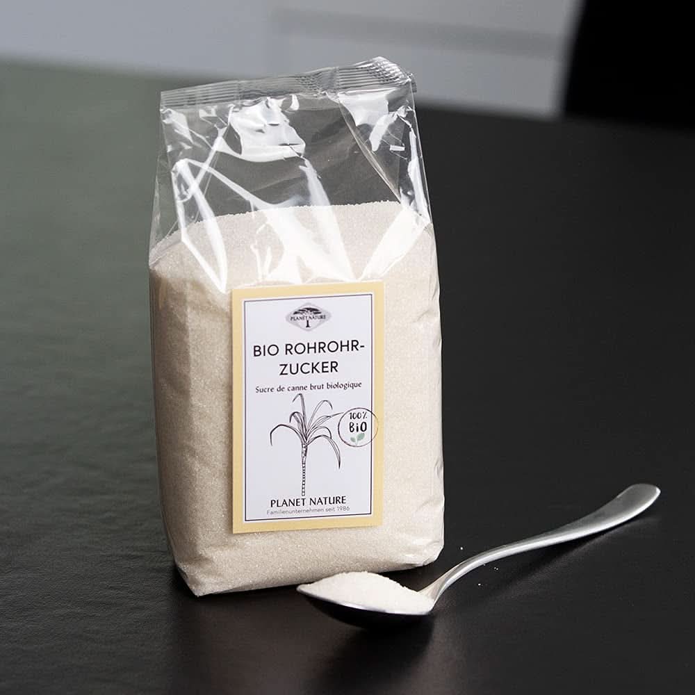 Zahăr organic brut din trestie, 1 Kg Indulcitori Naty Shop
