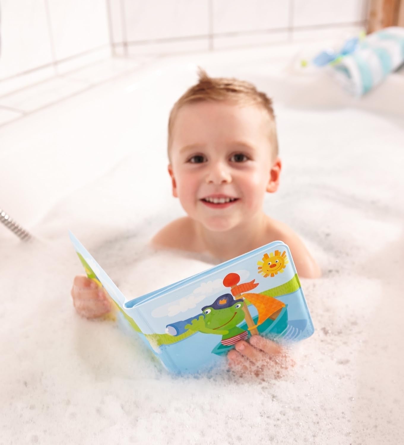 HABA 302634 Captain Frog 2 carte de baie, jucărie pentru copii mici Jucarii Bebe Naty Shop
